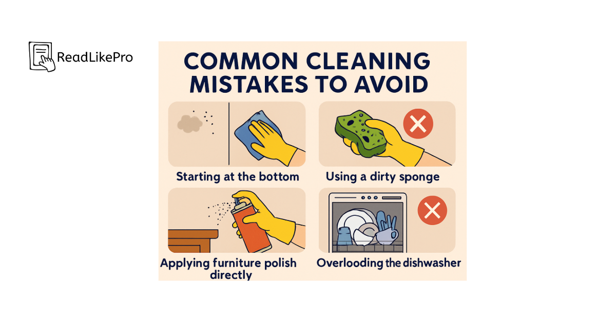 Home Cleaning Tips That Actually Work (Beginner Guide 2026) 2 Common Cleaning Mistakes to Avoid home cleaning 3 1 1