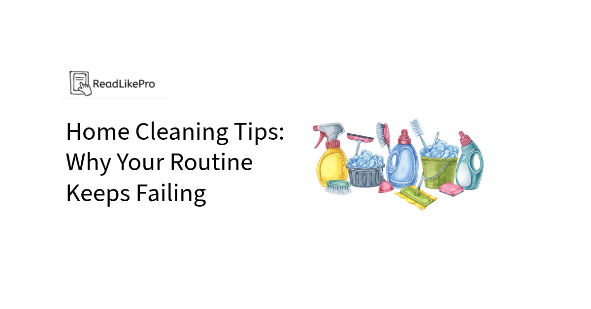 Home Cleaning Tips Why Your Routine Keeps Failing-