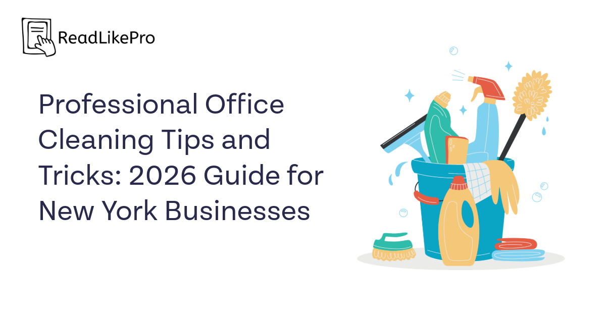Professional Office Cleaning Tips and Tricks 2026 Guide for New York Businesses 1