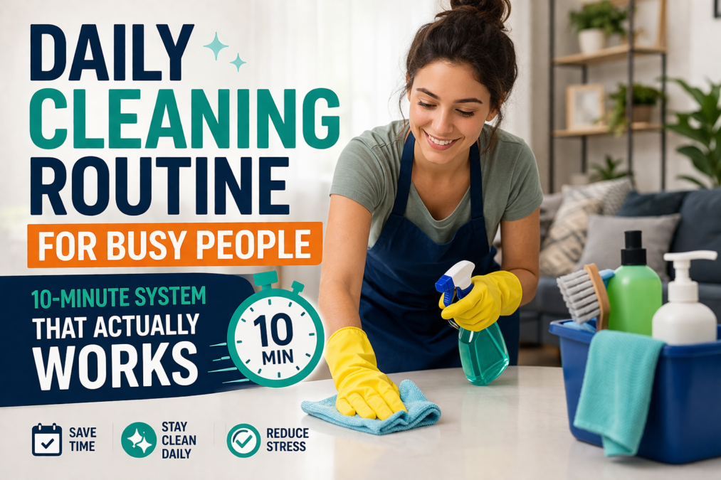 Daily Cleaning Routine for Busy People