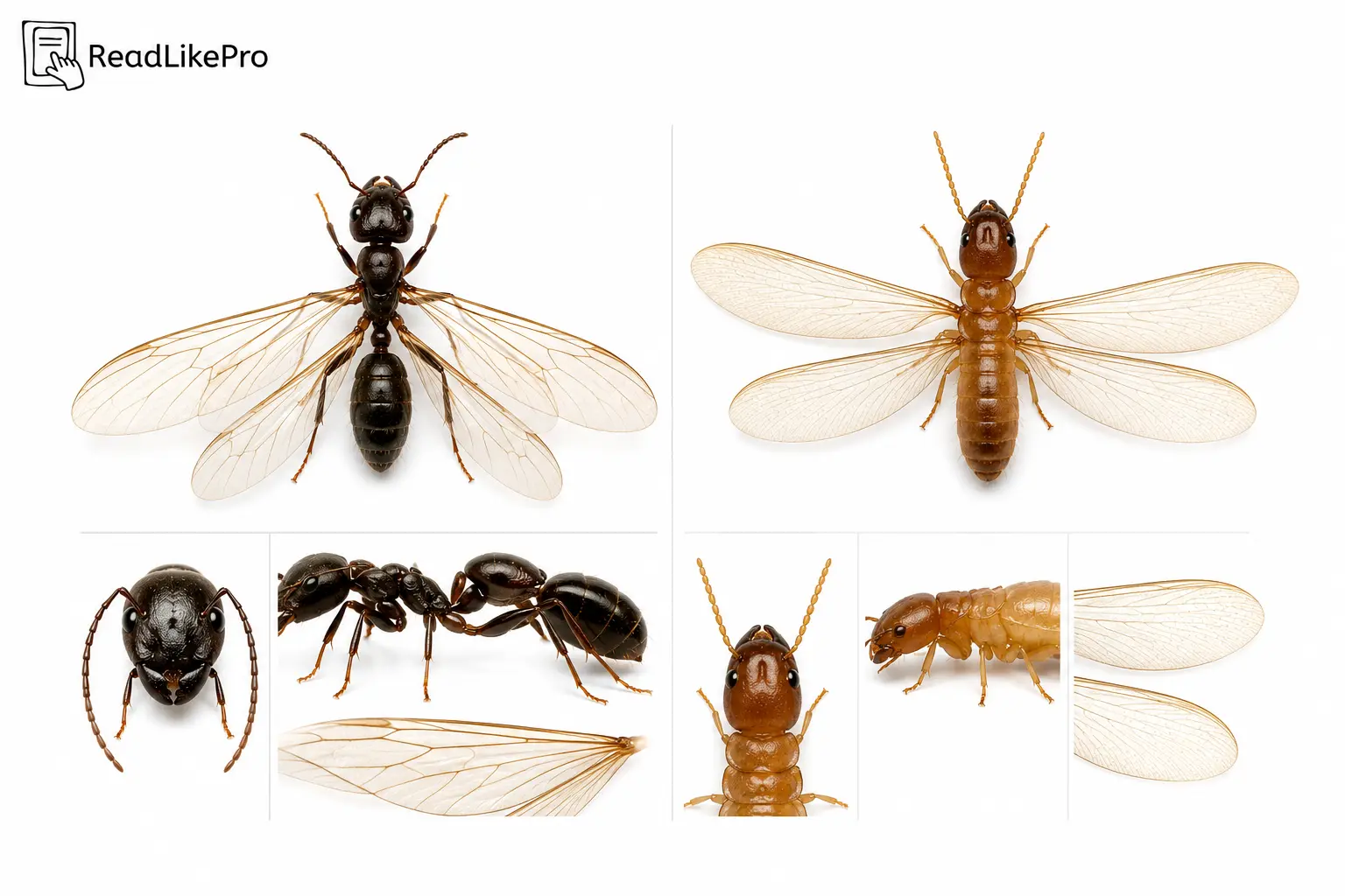 How to Get Rid of Ants in the House (What Actually Works) 2 Flying ant vs termite swarmer identification comparison