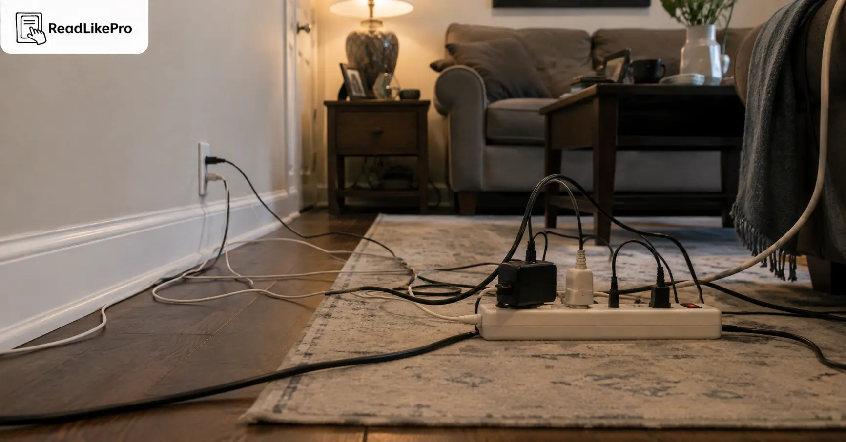 8 Warning Signs Your Home Needs Electrical Rewiring 4 Overloaded extension cords and power strips running permanently along home baseboards