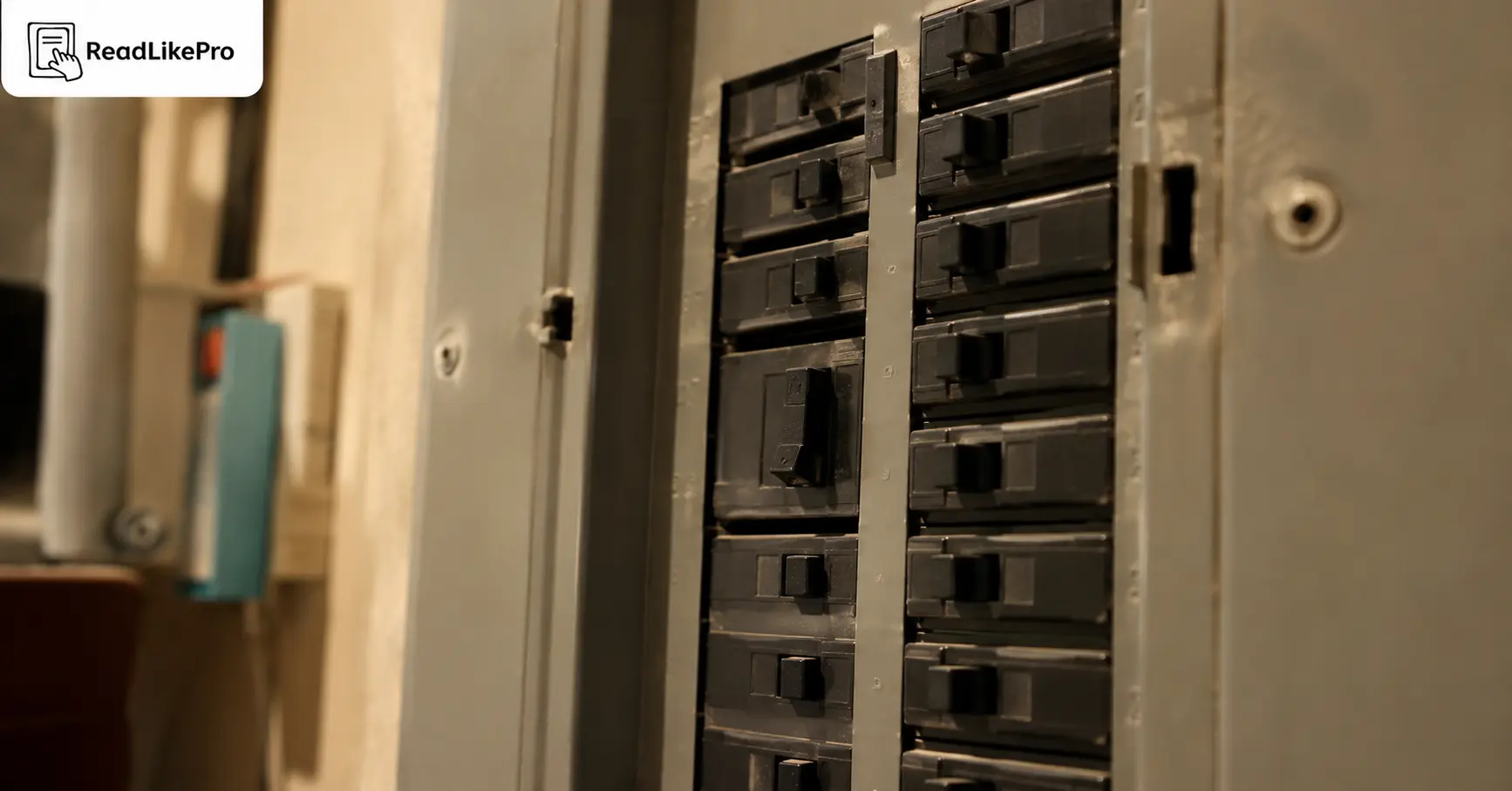 8 Warning Signs Your Home Needs Electrical Rewiring 2 Tripped circuit breaker in a home electrical panel showing overloaded circuit