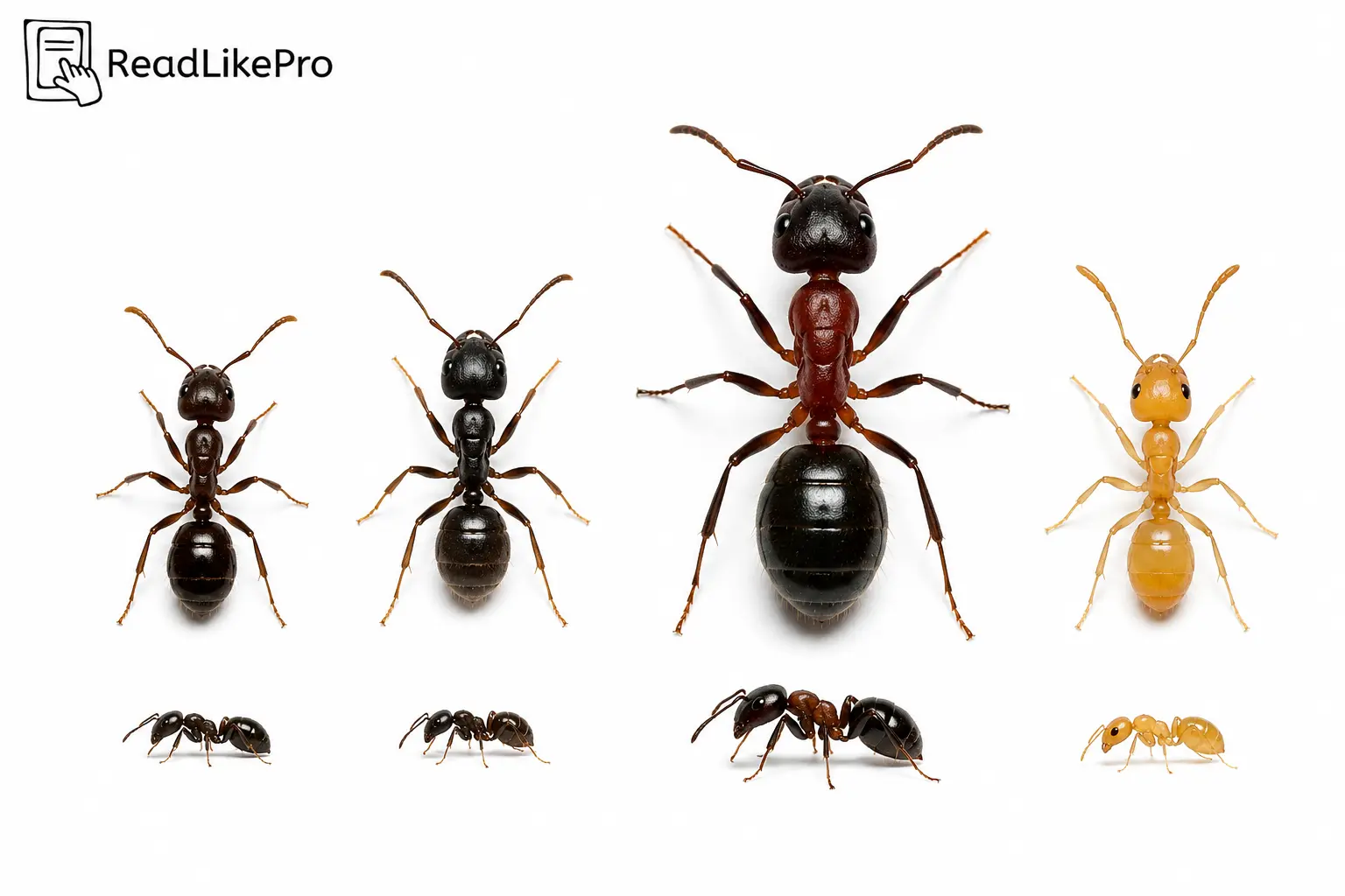 How to Get Rid of Ants in the House (What Actually Works) 1 Comparison of odorous house ants pavement ants carpenter ants and pharaoh ants