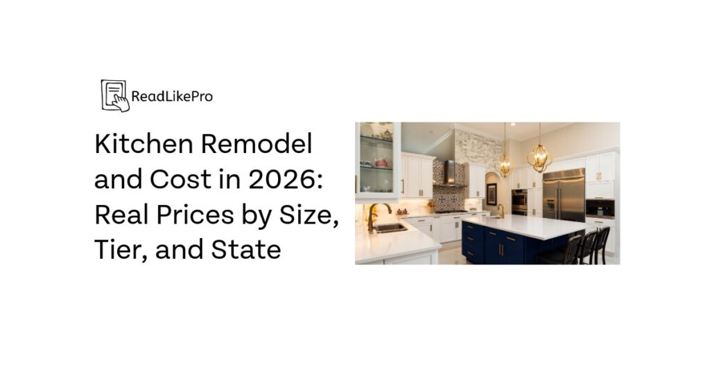 Kitchen Remodel and Cost in 2026 Real Prices by Size Tier and State 4 1