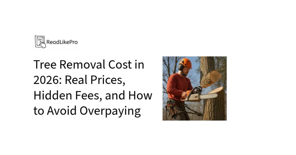Tree Removal Cost in 2026