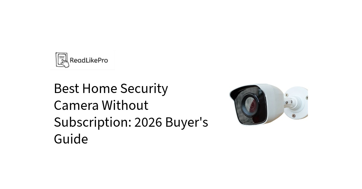 ome Security Camera Without Subscription