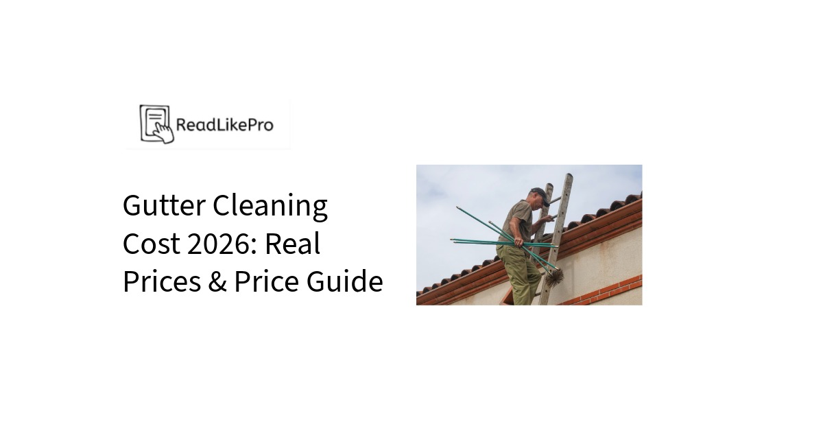 Gutter Cleaning Cost 2026 Real Prices Price Guide 4