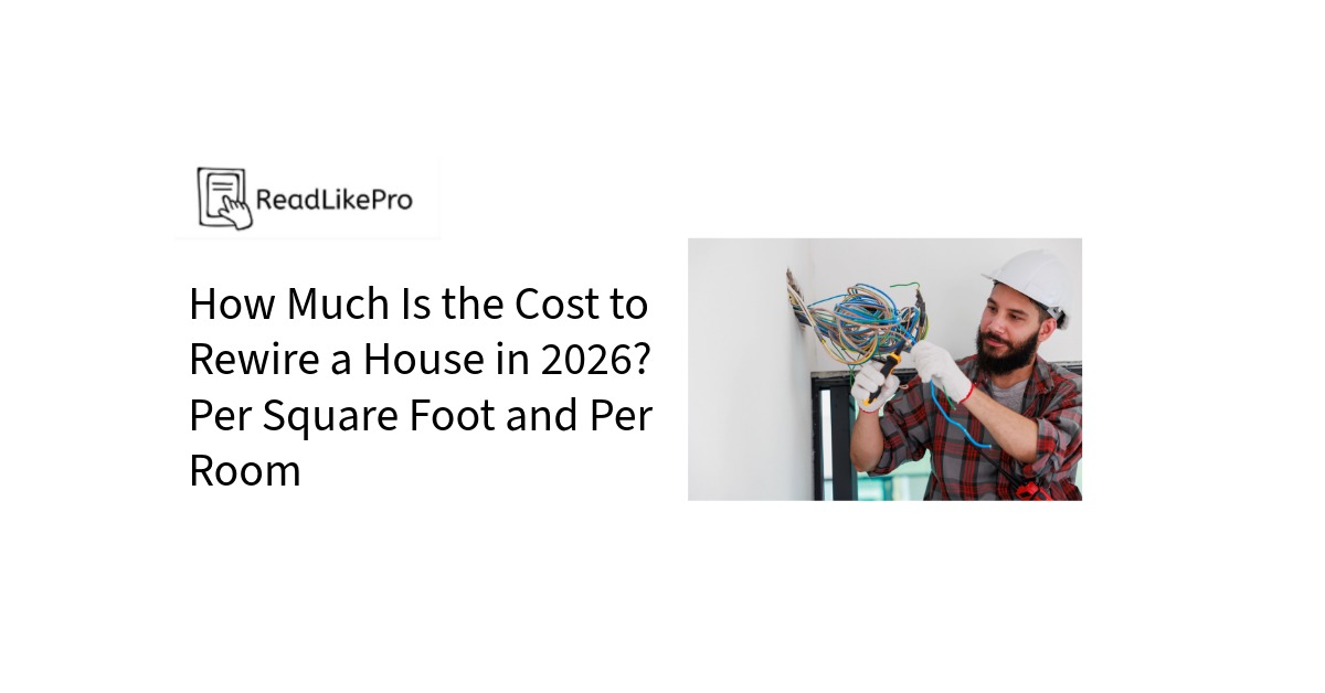 How Much Is the Cost to Rewire a House in 2026 Per Square Foot and Per Room 4