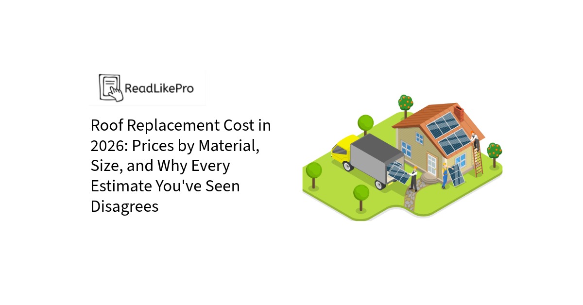 Roof Replacement Cost in 2026 Prices
